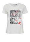 Fransa Bird Box Graphic T-Shirt, White
