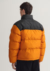 Gant Blocked Padded Jacket. Mustard Orange