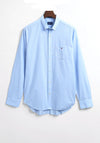 Gant Broadcloth Gingham Shirt, Capri Blue
