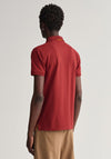 Gant Contrast Pique Collar Polo Shirt, Plumped Red