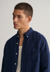 Gant Garment Dyed Linen Shirt, Marine