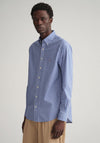 Gant Broadcloth Gingham Shirt, College Blue
