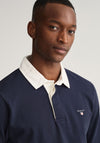 Gant Heavy Rugger Polo Shirt, Evening Blue