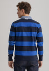 Gant Original Barstripe Long Sleeve Polo Shirt, Deep Blue