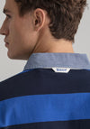 Gant Original Barstripe Long Sleeve Polo Shirt, Deep Blue