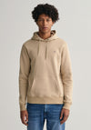 Gant Original Logo Hoodie, Concrete Beige