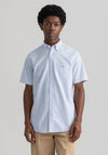 Gant Oxford Short Sleeve Shirt, Capri Blue