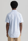 Gant Oxford Short Sleeve Shirt, Capri Blue