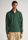 Gant Sacker Half Zip Sweater, Forest Green