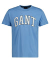Gant Sport Branding Logo T-Shirt, Gentle Blue