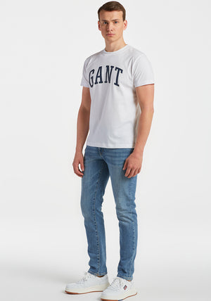Gant Sport Branding Logo T-Shirt, White