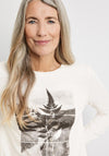 Gerry Weber Graphic Long Sleeve T-Shirt, White