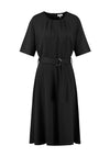 Gerry Weber Belted Waist A-Line Midi Dress, Black