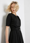 Gerry Weber Belted Waist A-Line Midi Dress, Black