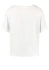 Gerry Weber Boxy Front Print T-Shirt, White Multi