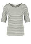 Gerry Weber Narrow Striped T-Shirt, Khaki & White