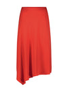 Gerry Weber Asymmetric Hem Midi Skirt, Red