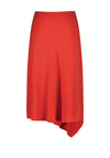 Gerry Weber Asymmetric Hem Midi Skirt, Red