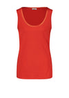 Gerry Weber Satin Trim Neck Vest Top, Red