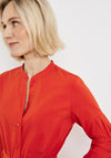 Gerry Weber Notch Neck Midi Shirt Dress, Red