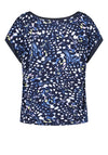 Gerry Weber Butterfly Wing Print Top, Navy Multi