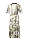 Gerry Weber Wrap Waist Printed Midi Dress, Green Multi