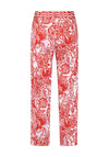 Gerry Weber Paisley Print Wide Leg Trousers, Red Multi