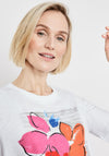Gerry Weber Floral Graphic T-Shirt, White