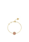 Guess 4G Logo Bracelet, Gold & Pink