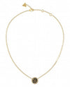 Guess 4G Logo Necklace, Gold & Black