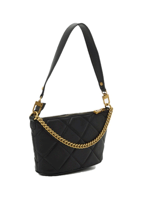 Guess Cessily Quilted Shoulder Bag, Black