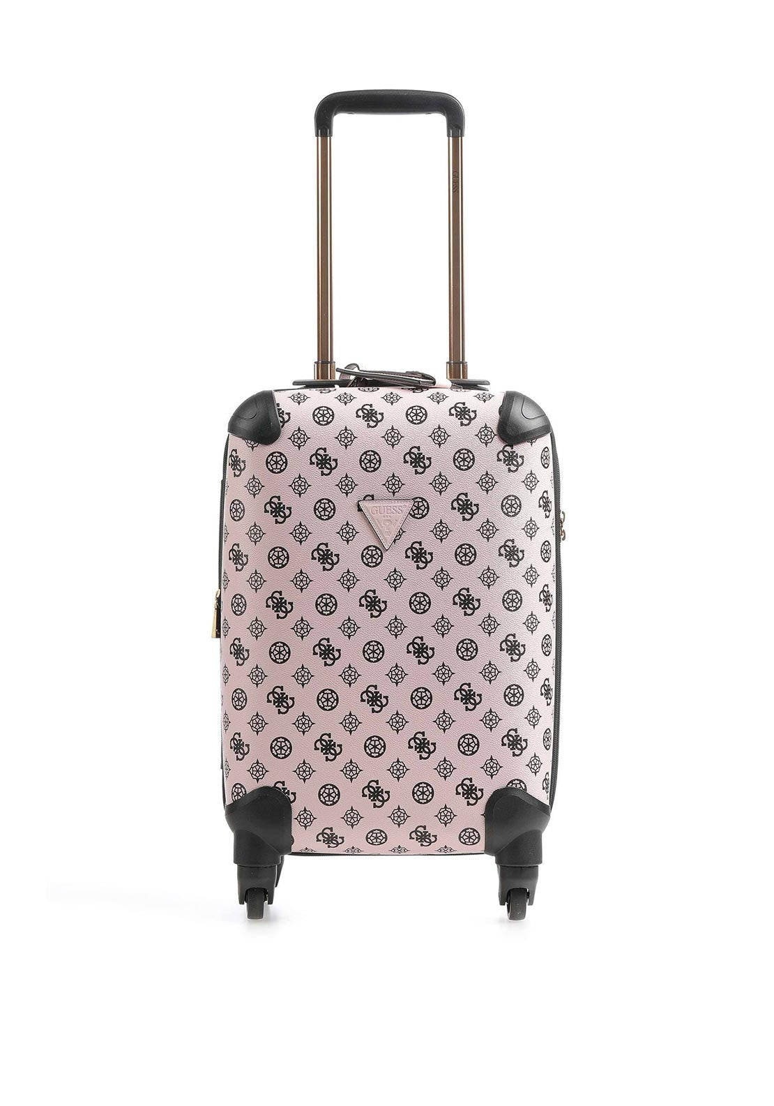 Guess Wilder 4G Logo 4 Wheel Spinner Cabin Suitcase, Pink Dust
