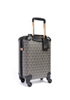 Guess Wilder Logo 4 Wheel Spinner Cabin Suitcase, Black & Cognac