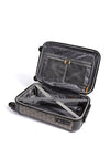 Guess Wilder Logo 4 Wheel Spinner Cabin Suitcase, Black & Cognac