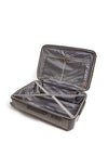 Guess Wilder Logo 4 Wheel Spinner Large Suitcase, Black & Cognac