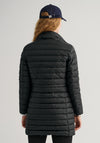 Gant Womens Light Down Mid Length Coat, Black