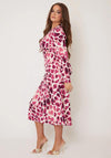 Girl in Mind Cass Giraffe Print Dress, Purple