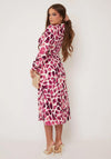 Girl in Mind Cass Giraffe Print Dress, Purple