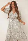 Girl in Mind Nadine Dalmatian Print Dress, Cream