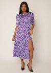Girl in Mind Samira Animal Print Dress, Lilac