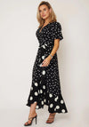 Girl In Mind Maisie Mix Polka Dot Maxi Dress, Black