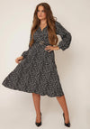 Girl In Mind Nadine Dalmatian Print Dress, Black