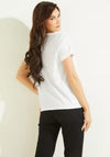 Guess Womens Simple Graphic T-Shirt, White