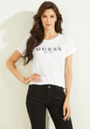 Guess Womens Simple Graphic T-Shirt, White