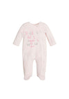 Guess Baby Girls Velour Sleepsuit Gift Box Set, Pink