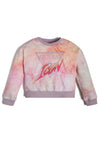 Guess Girls Icon Croppped Sweatshirt, Pink