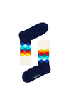 Happy Socks Faded Diamond Socks, Navy Multi EU41-46