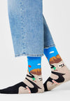 Happy Socks Roadtrip Socks, Black Multi