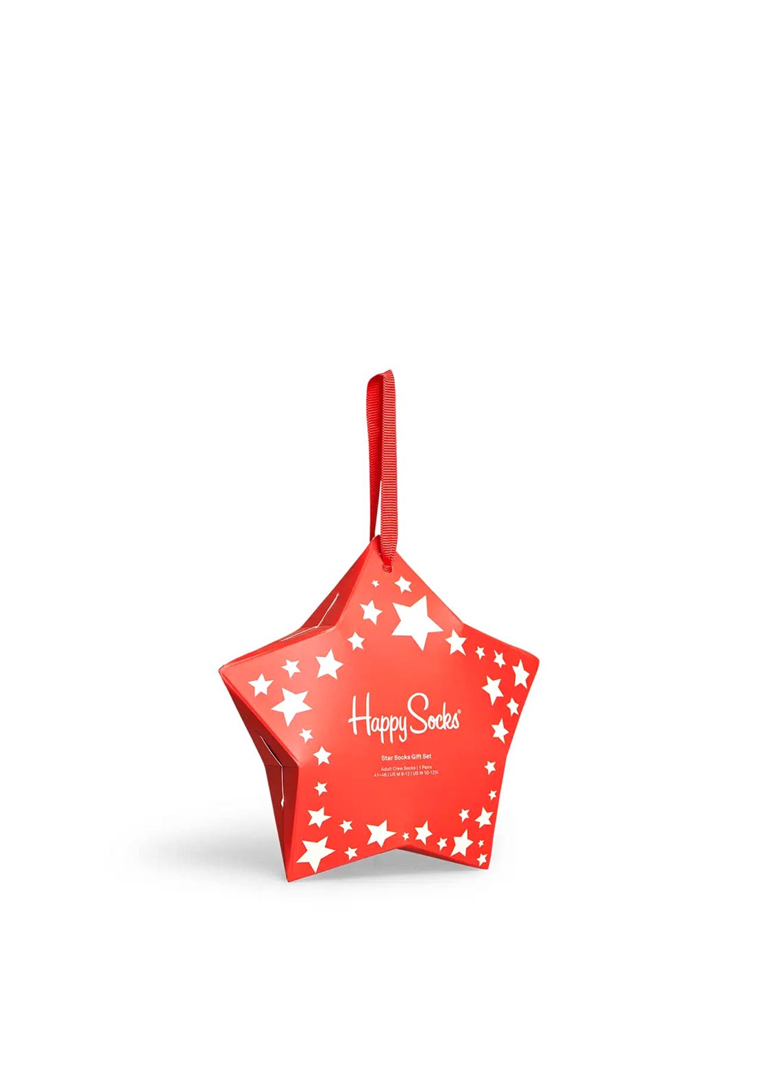 Happy Socks Stars Socks Gift Box, Red & White