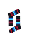 Happy Socks Stripe Socks, Black Multi EU41-46